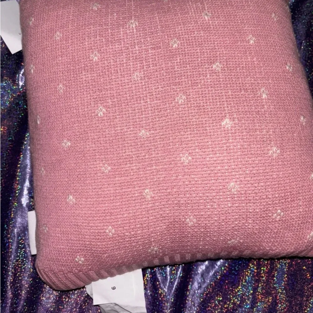 Goblin & Ghoul Pink Pastel Halloween throw pillow